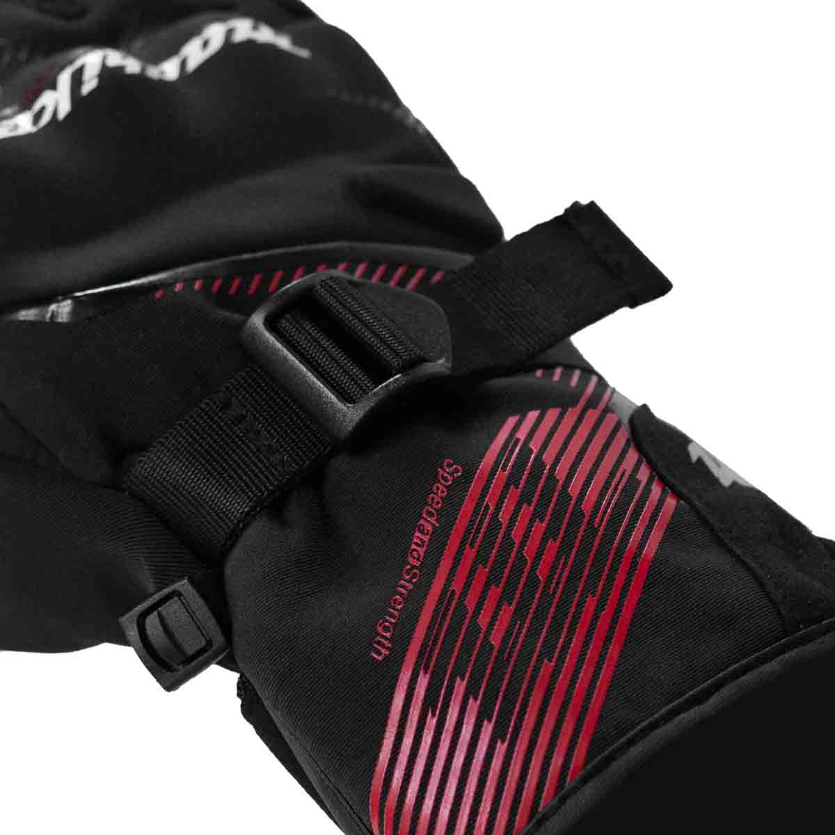 GUANTE MADBIKE MAD65 NEGRO ROJO