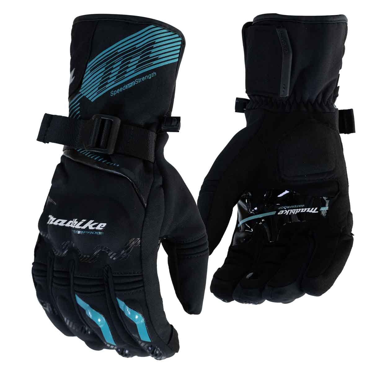 GUANTE MADBIKE MAD65 NEGRO TURQUEZA