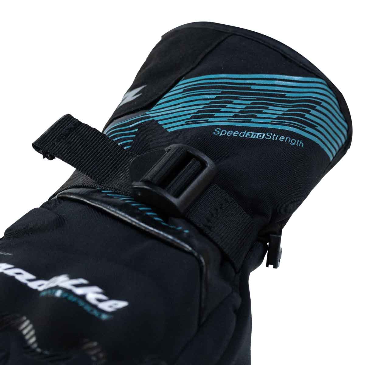 GUANTE MADBIKE MAD65 NEGRO TURQUEZA