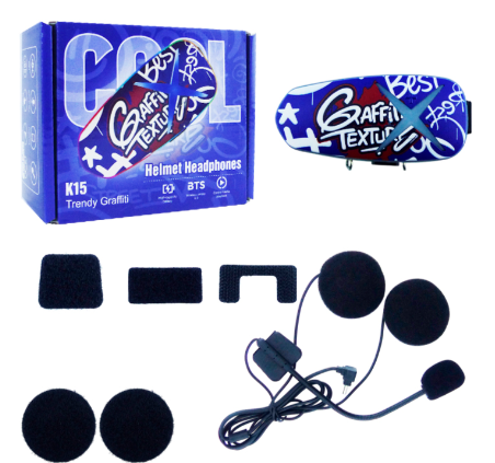 BLUETOOTH P/CASCO MOD K15 GRAFFITI COD 167760