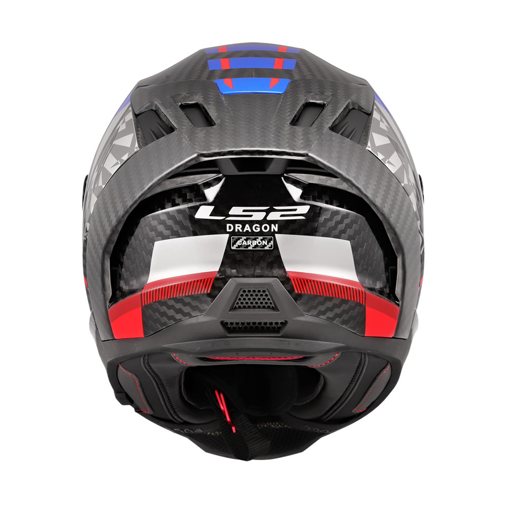 CASCO LS2 FF807 DRAGON C TRAX AZUL ROJO