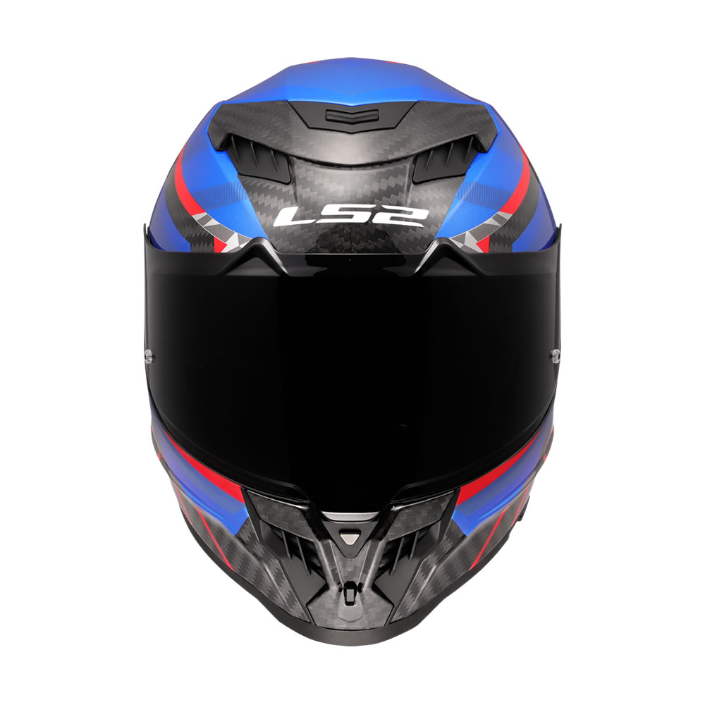 CASCO LS2 FF807 DRAGON C TRAX AZUL ROJO