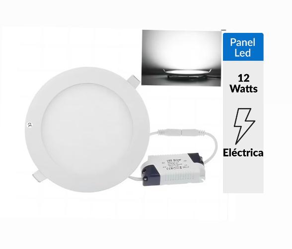 ELEK 1020229  PLAFON EMBUTIDO 12W 17CM DIAM REDONDO LUZ BLANCA