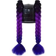 CACHITOS O MOÑO TRENZA PARA CASCO SET X2