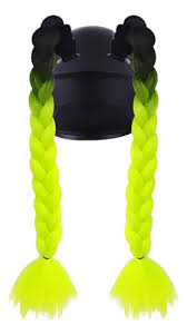 CACHITOS O MOÑO TRENZA PARA CASCO SET X2