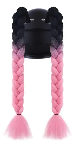 CACHITOS O MOÑO TRENZA PARA CASCO SET X2