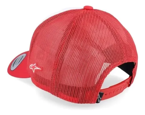 GORRO ALPINESTARS HERITAGE PATCH TRUCKER BLANCO ROJO