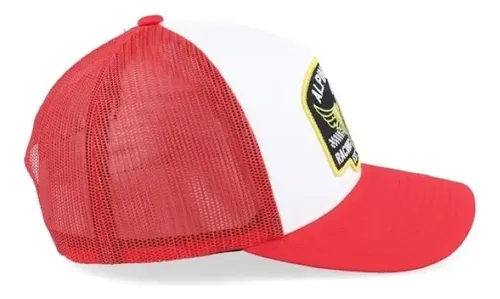 GORRO ALPINESTARS HERITAGE PATCH TRUCKER BLANCO ROJO