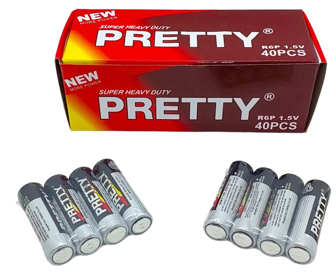 ELEK 32810 PILAS AA CARBON PRETTY 40PCS