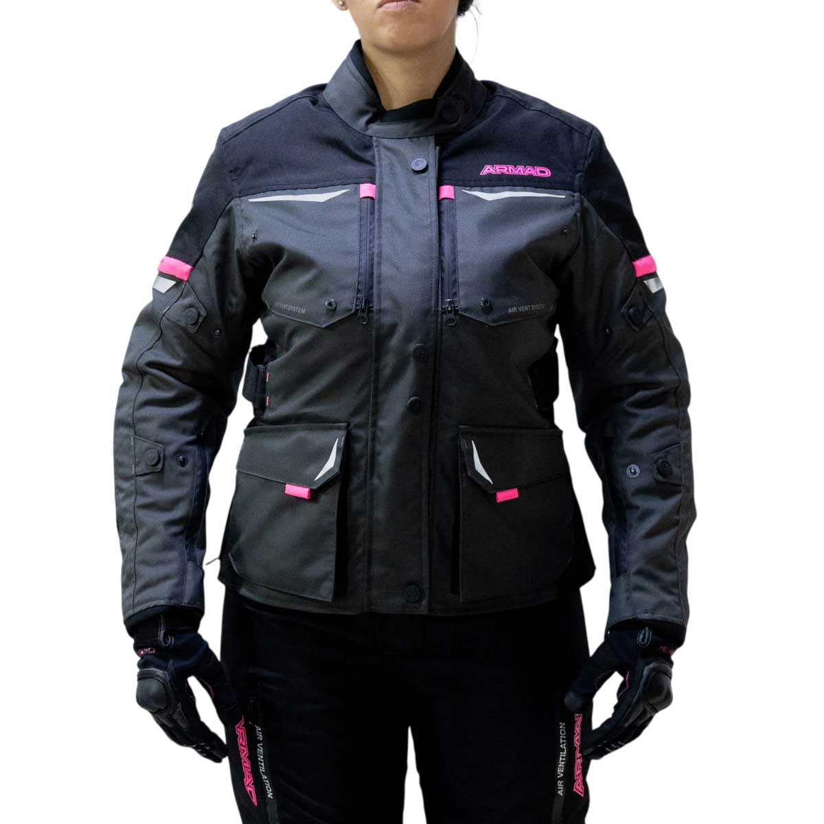 CHAQUET MUJER ARMAD KAREN NEGRO GRIS ROSA