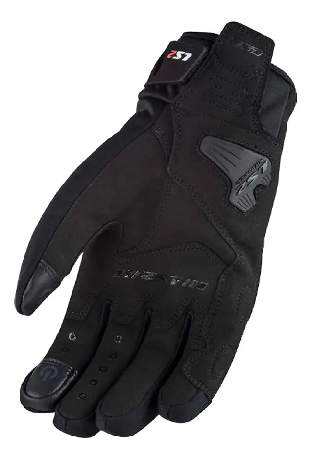 GUANTE LS2 JET II NEGRO GRIS HOMBRE