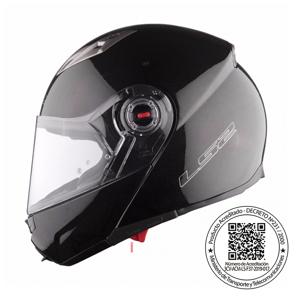 CASCO LS2 FF370 EASY FULL NEGRO BRILLO