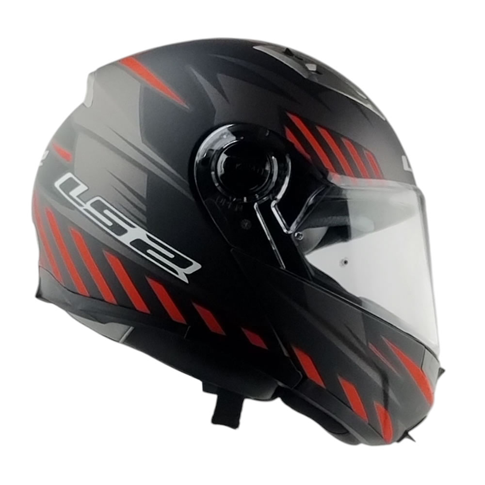 CASCO LS2 FF370 EASY EXTENT NEGRO ROJO MAT