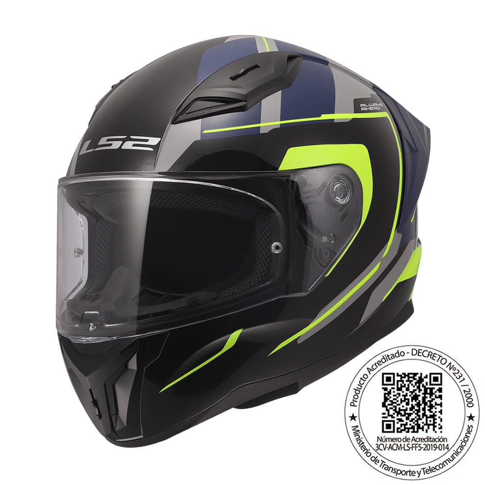CASCO LS2 FF810 VIGO FOKUS GRIS AMARILLO MATE