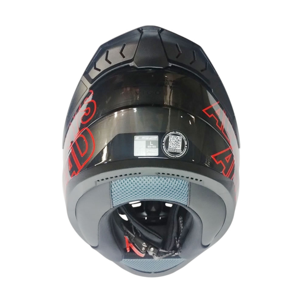CASCO LS2 FF810 VIGO SHIFT JEANS TITANIO ROJO