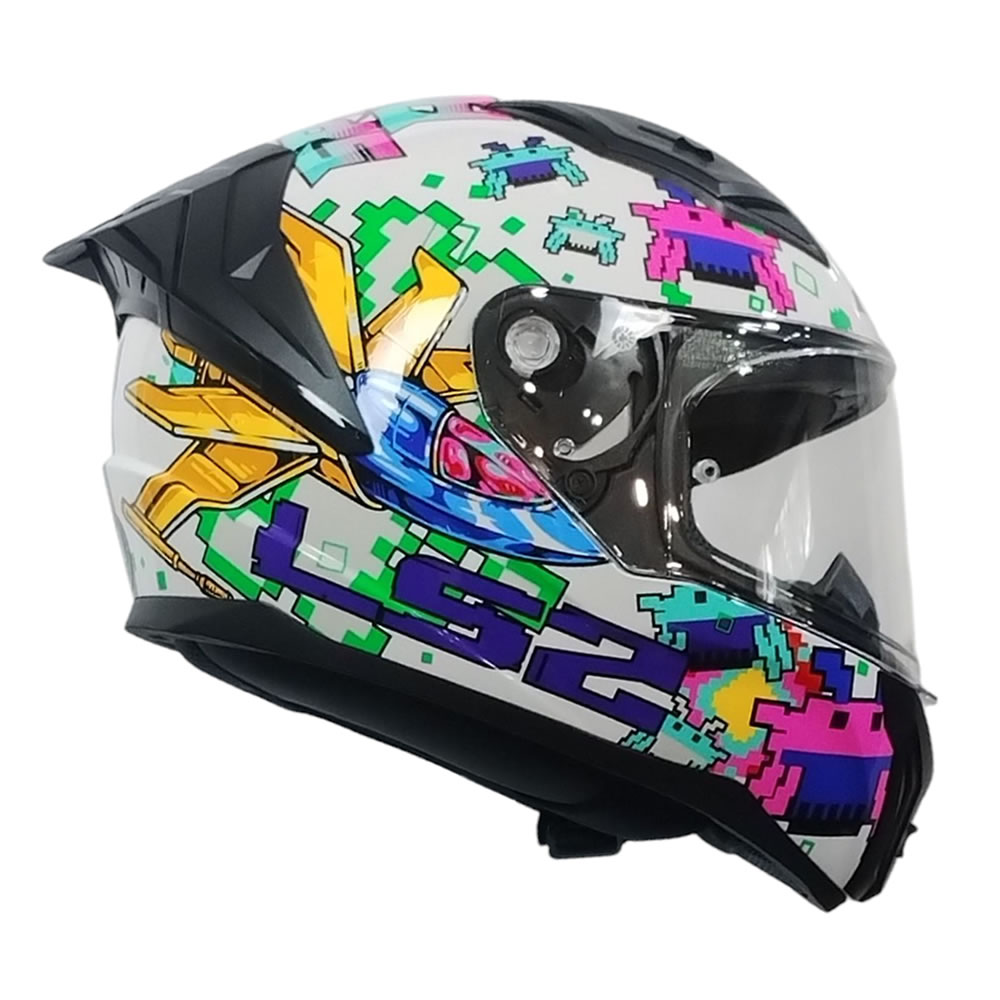 CASCO LS2 FF810 VIGO SPACE ATTACK BLANCO MORADO