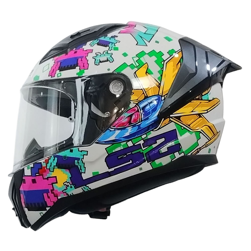 CASCO LS2 FF810 VIGO SPACE ATTACK BLANCO MORADO
