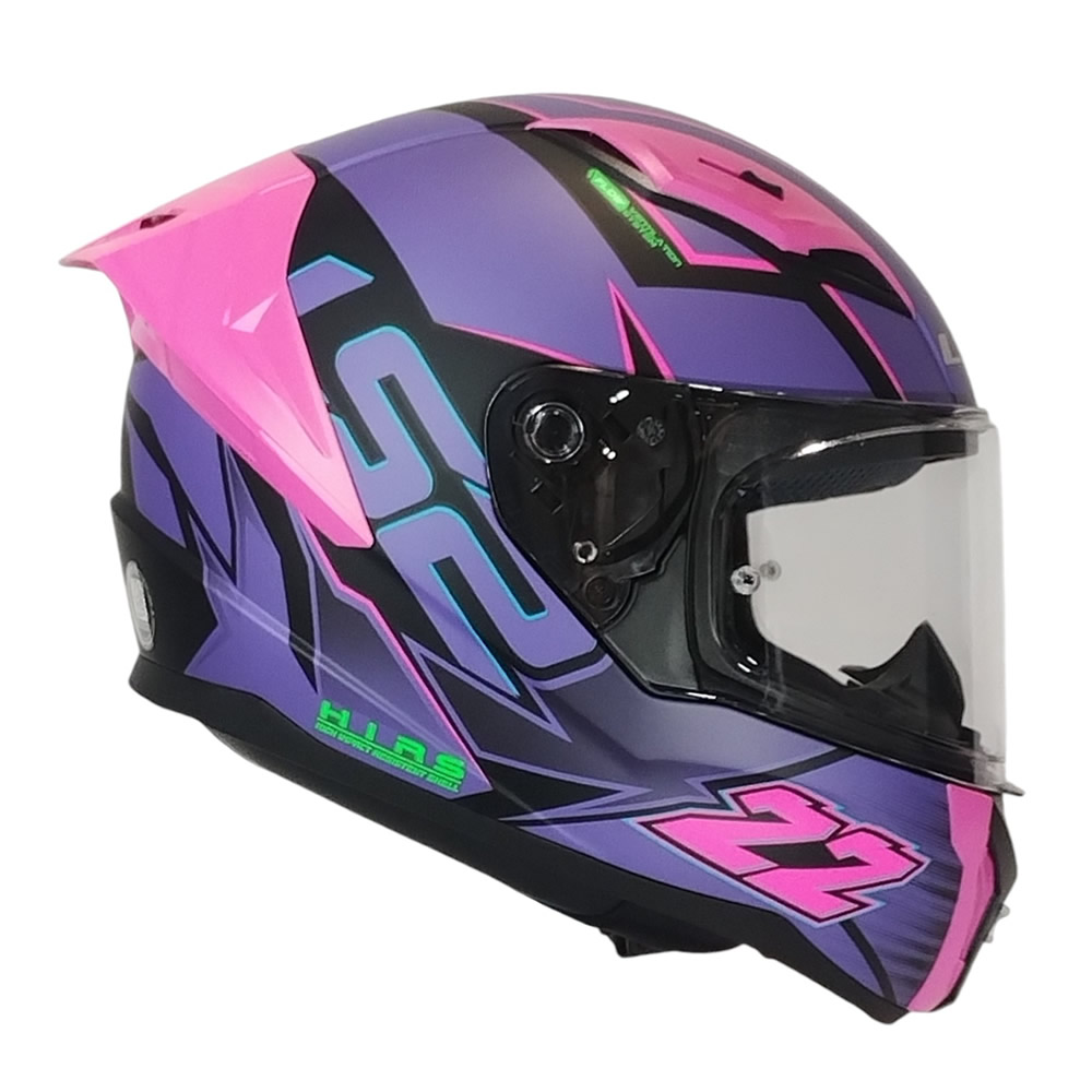 CASCO LS2 FF810 VIGO LIMITS NEGRO MORADO MATE