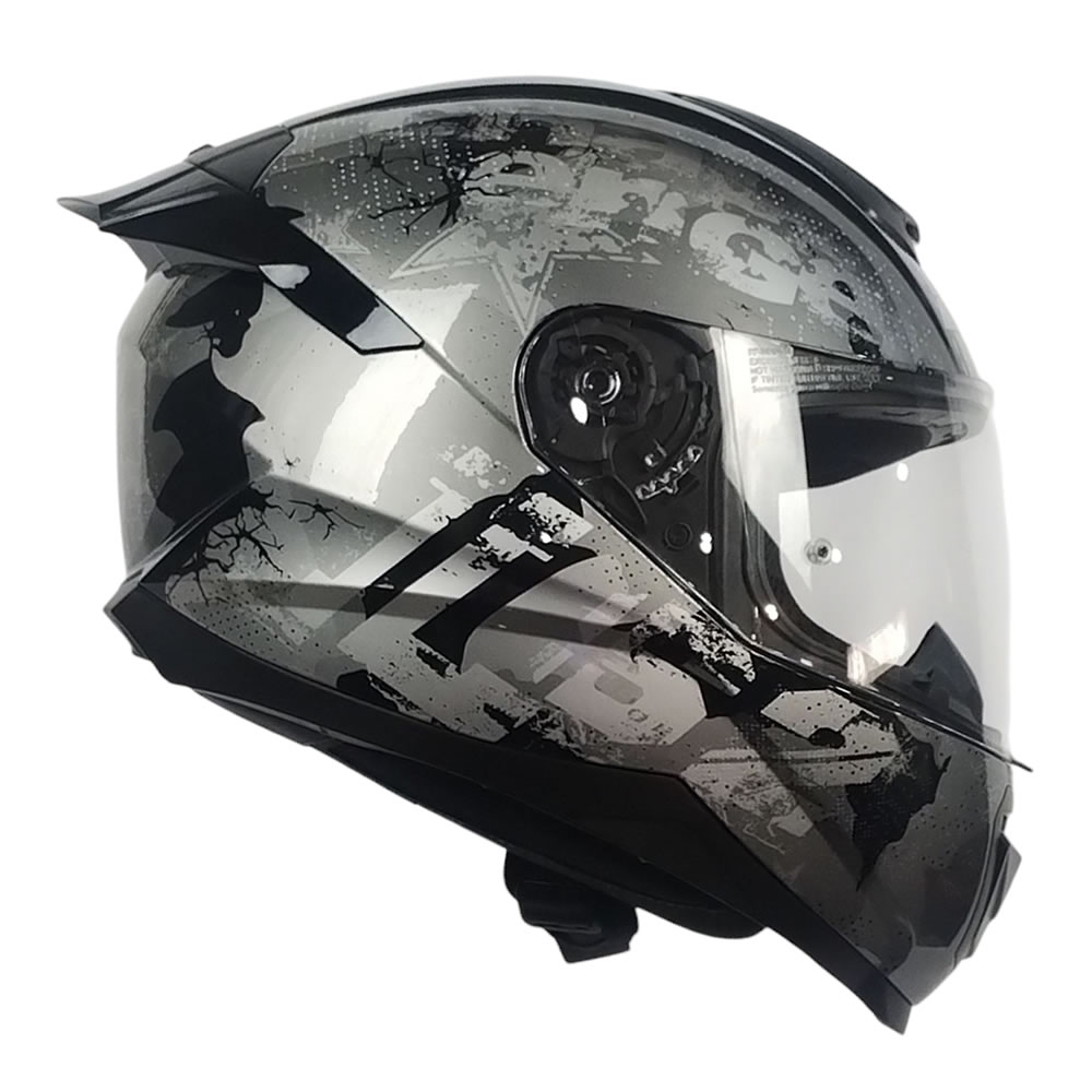 CASCO LS2 FF802 FLASH II POWER NEGRO SILVER