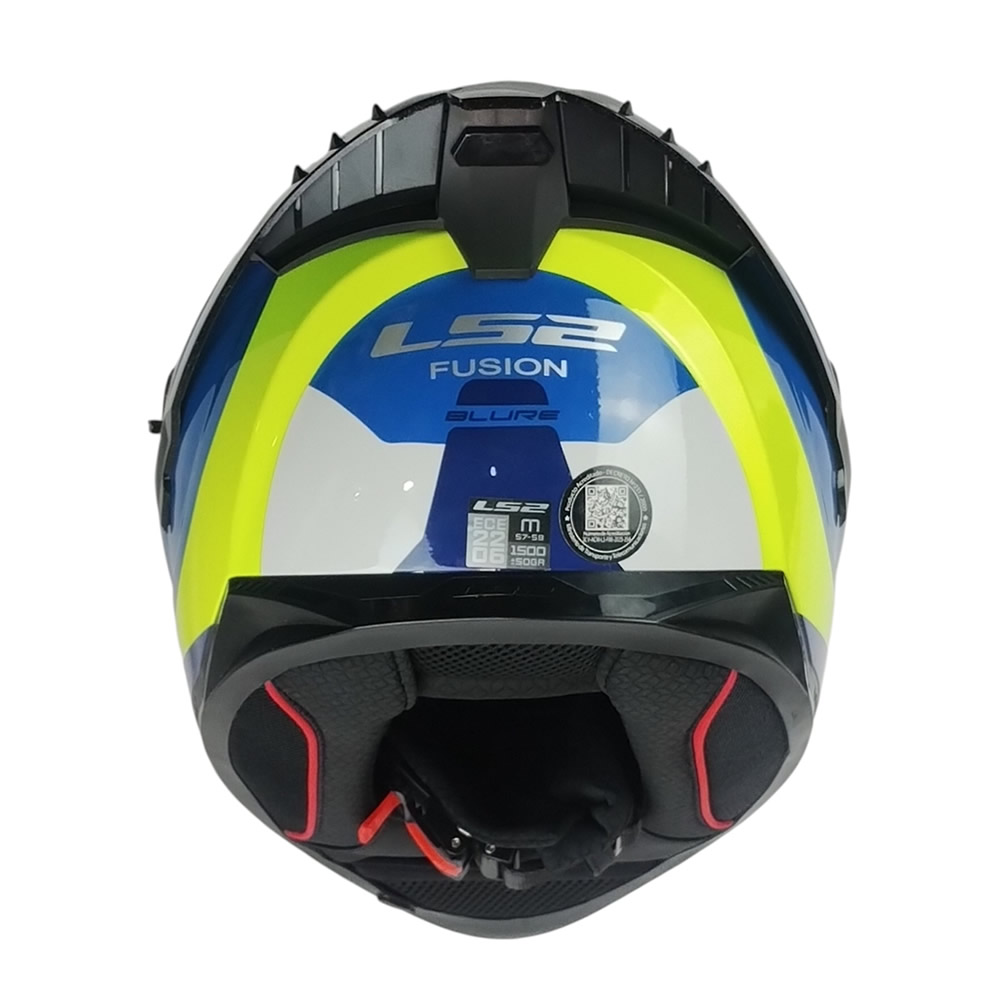 CASCO LS2 FF806 FUSION BLURE GRIS AMARILLO