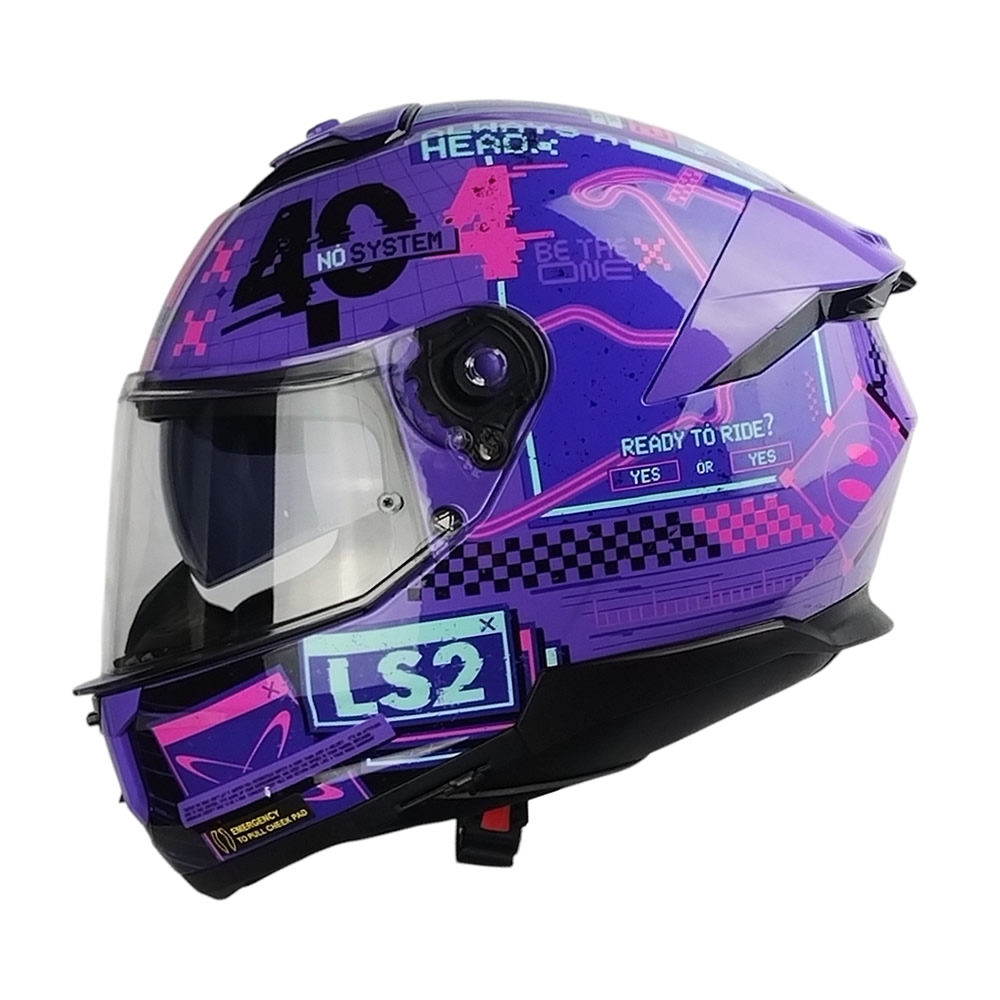 CASCO LS2 FF808 STREAM II SYSTEM MORA FUCSIA