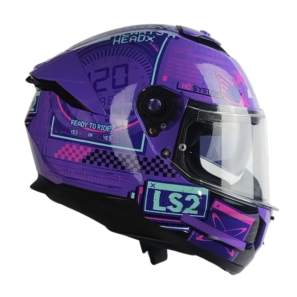 CASCO LS2 FF808 STREAM II SYSTEM MORA FUCSIA