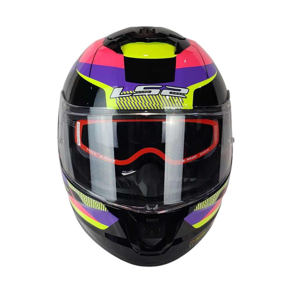 CASCO LS2 FF808 STREAM II ROAD NEGRO ROSA