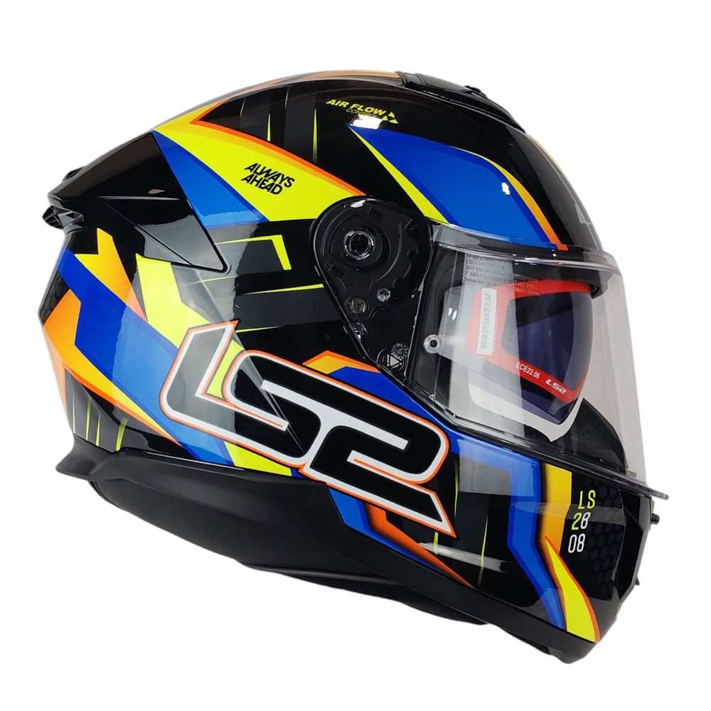 CASCO LS2 FF808 STREAM II TINUX NEGRO AMARILLO