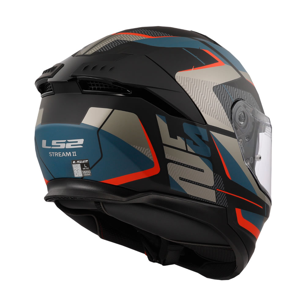 CASCO LS2 FF808 STREAM II ROAD NEGRO AZUL MATE
