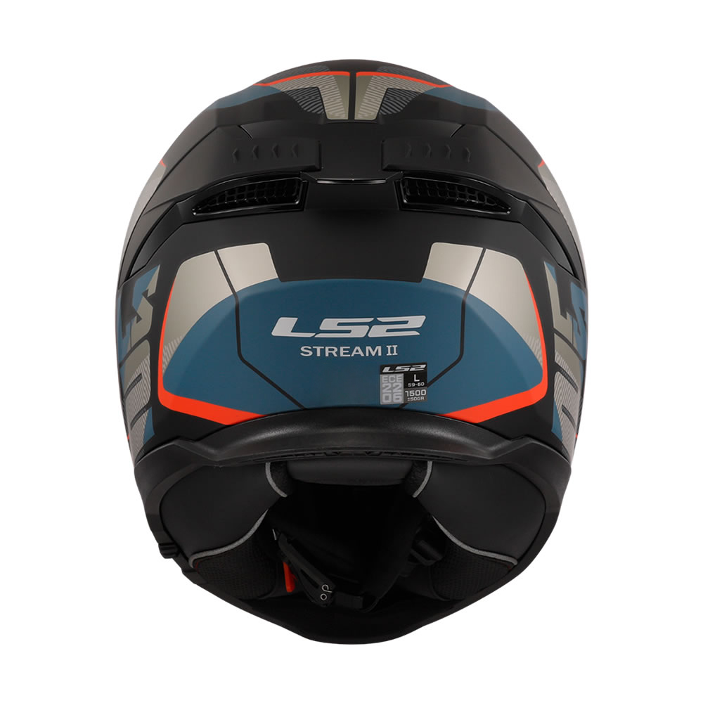 CASCO LS2 FF808 STREAM II ROAD NEGRO AZUL MATE
