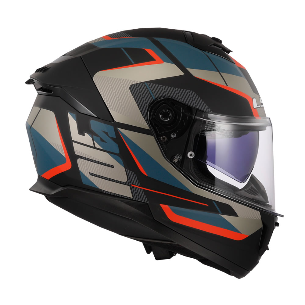 CASCO LS2 FF808 STREAM II ROAD NEGRO AZUL MATE