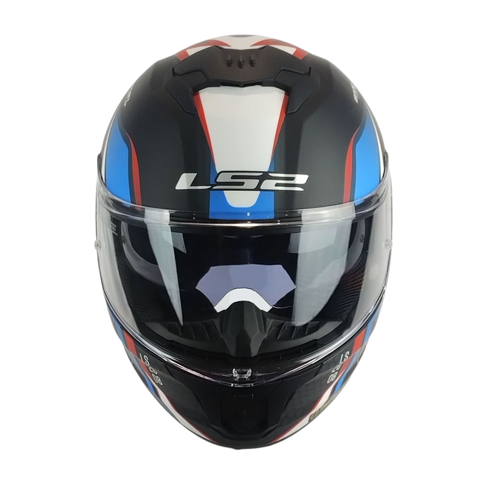 CASCO LS2 FF808 STREAM II TINUX NEGRO ROJO MATE