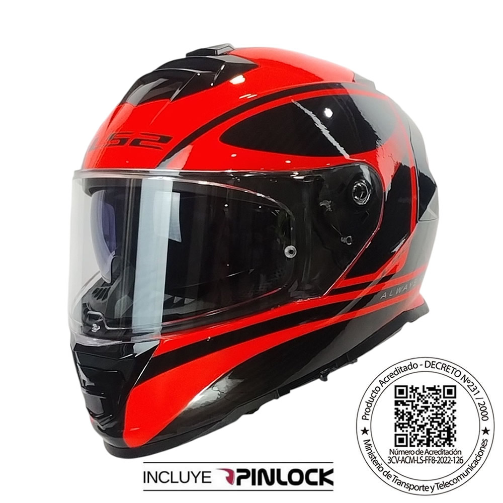 CASCO LS2 FF800 STORM II DODGER NARANJO