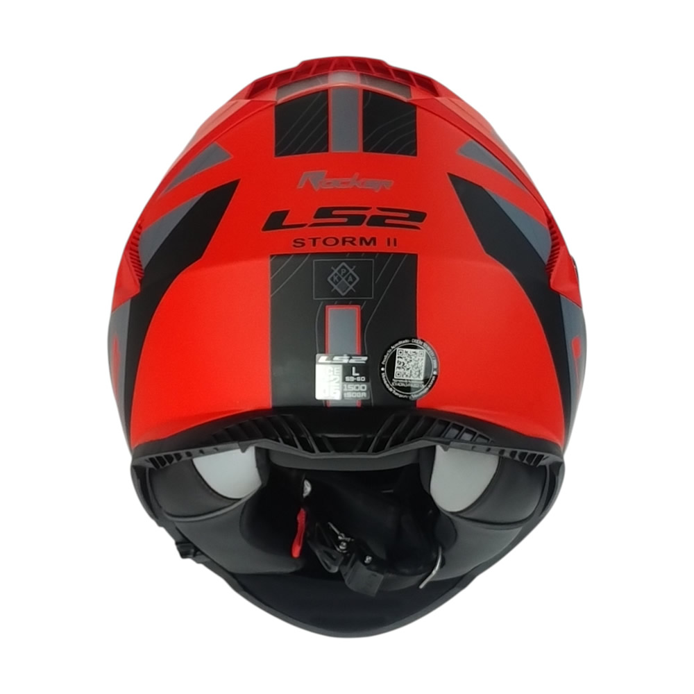 CASCO LS2 FF800 STORM II ROCKER ROJO GRIS MATE