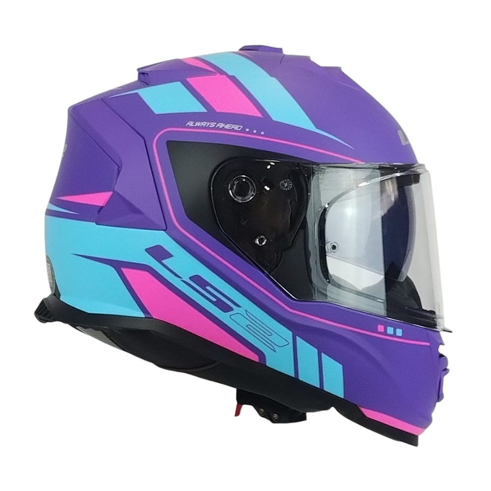 CASCO LS2 FF 800 STORM II FIST MORADO AZUL MATE