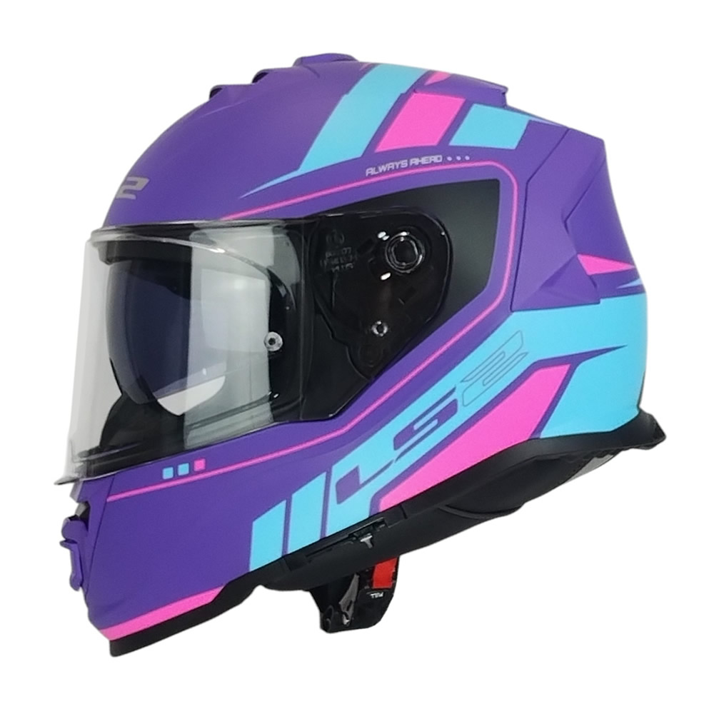CASCO LS2 FF 800 STORM II FIST MORADO AZUL MATE