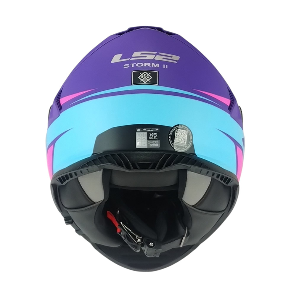 CASCO LS2 FF 800 STORM II FIST MORADO AZUL MATE