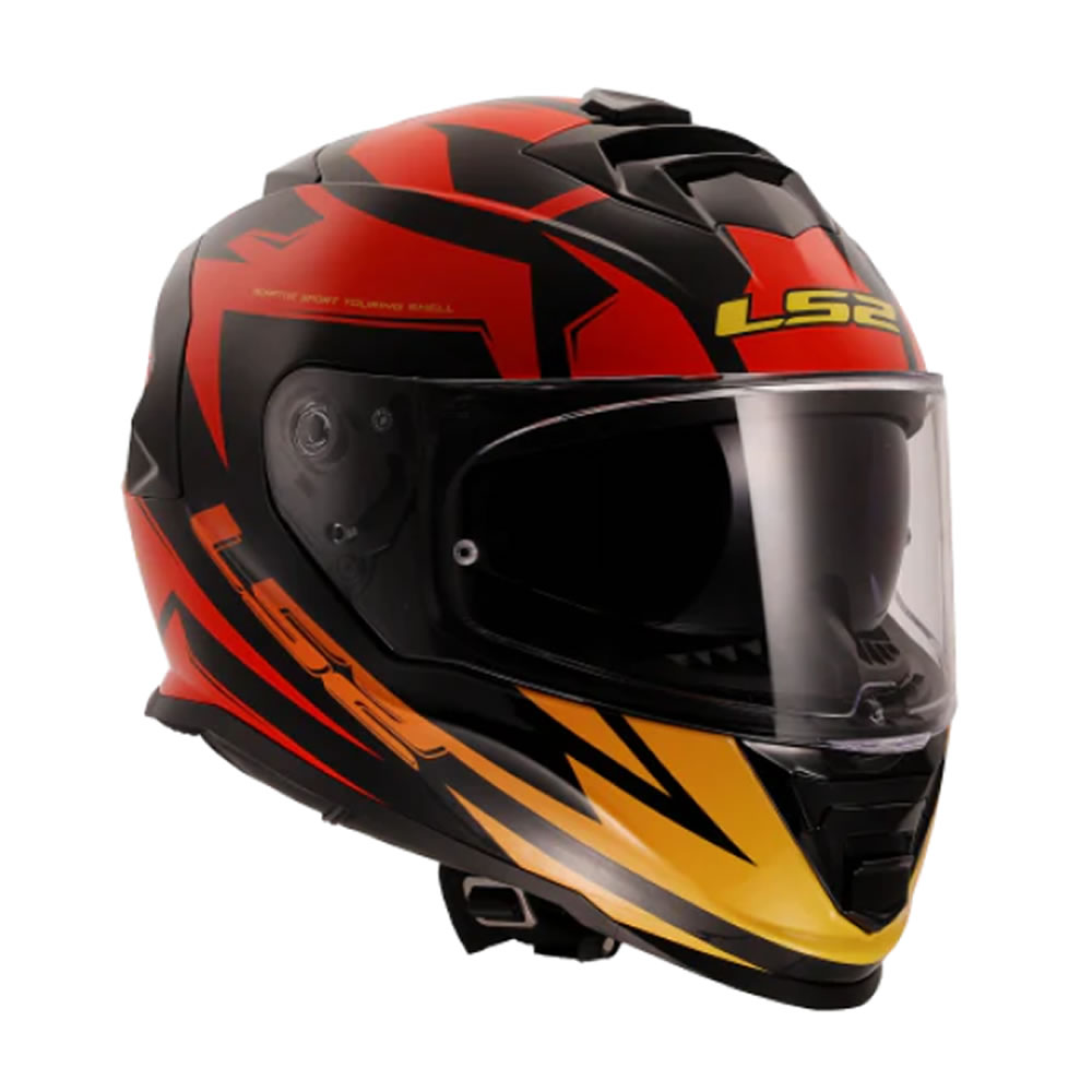 CASCO LS2 FF800 STORM II ATOMIK ROJO SHADOW