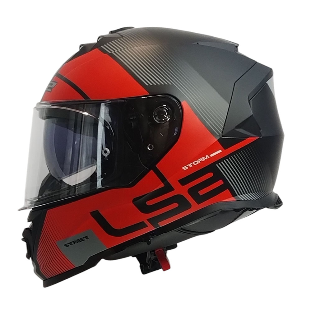CASCO LS2 FF800 STORM II EPIC ROJO GRIS MATE