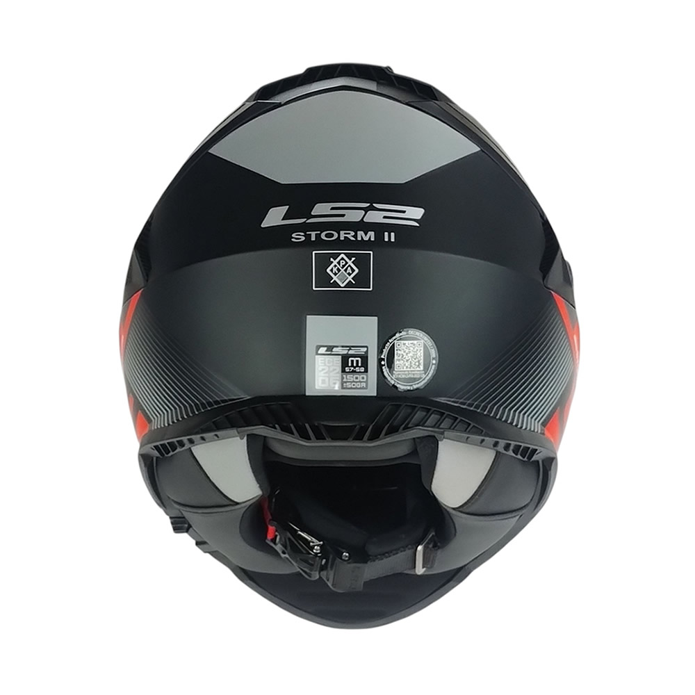 CASCO LS2 FF800 STORM II EPIC ROJO GRIS MATE