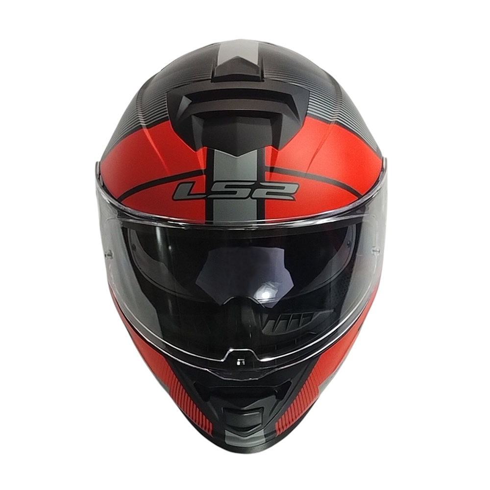CASCO LS2 FF800 STORM II EPIC ROJO GRIS MATE