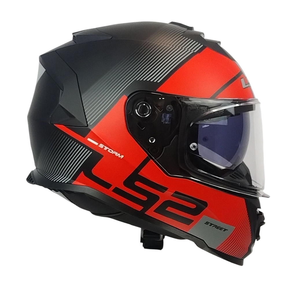 CASCO LS2 FF800 STORM II EPIC ROJO GRIS MATE