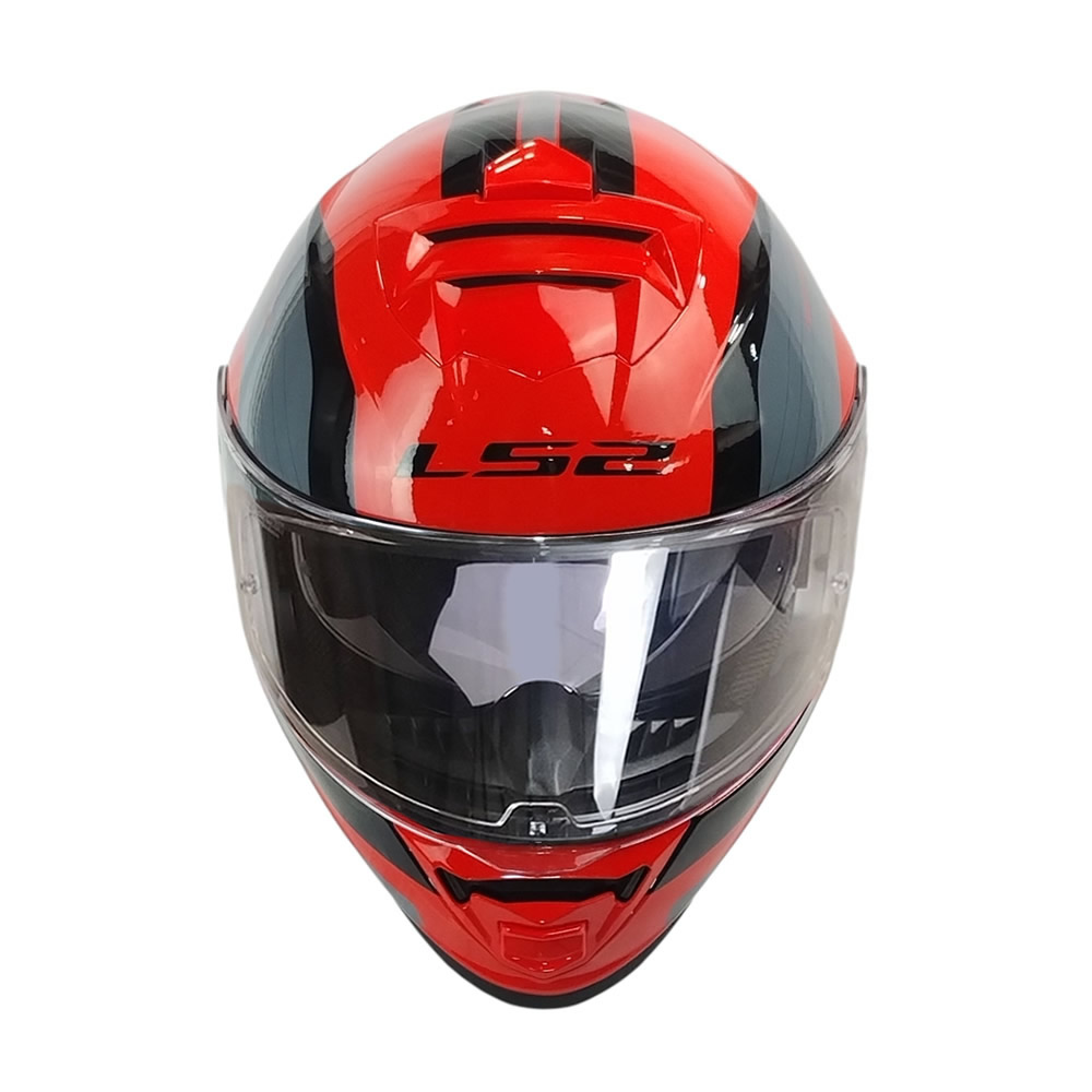CASCO LS2 FF800 STORM II ROCKER ROJO GRIS BRILLO