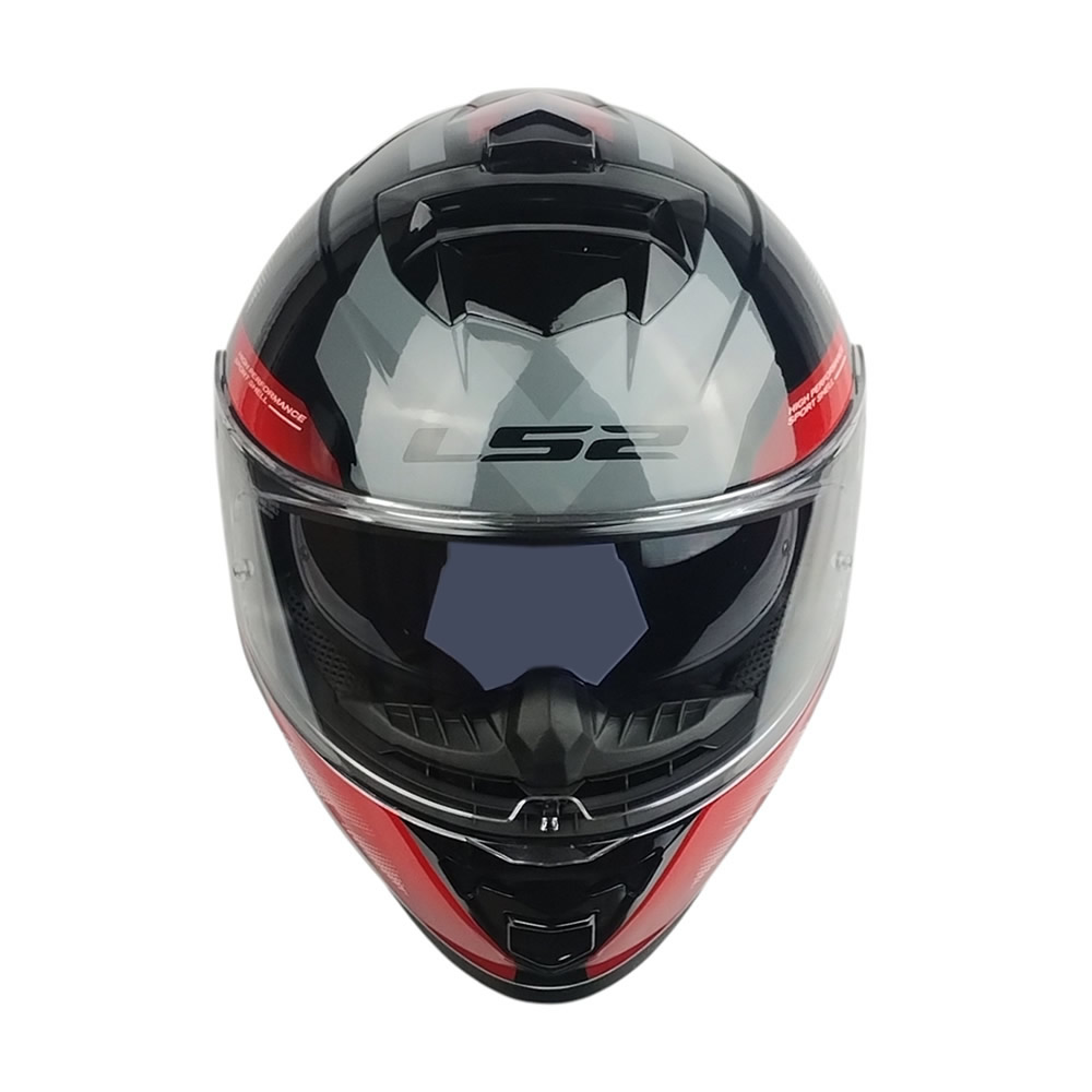 CASCO LS2 FF800 STORM II KRONOS ROJO GRIS