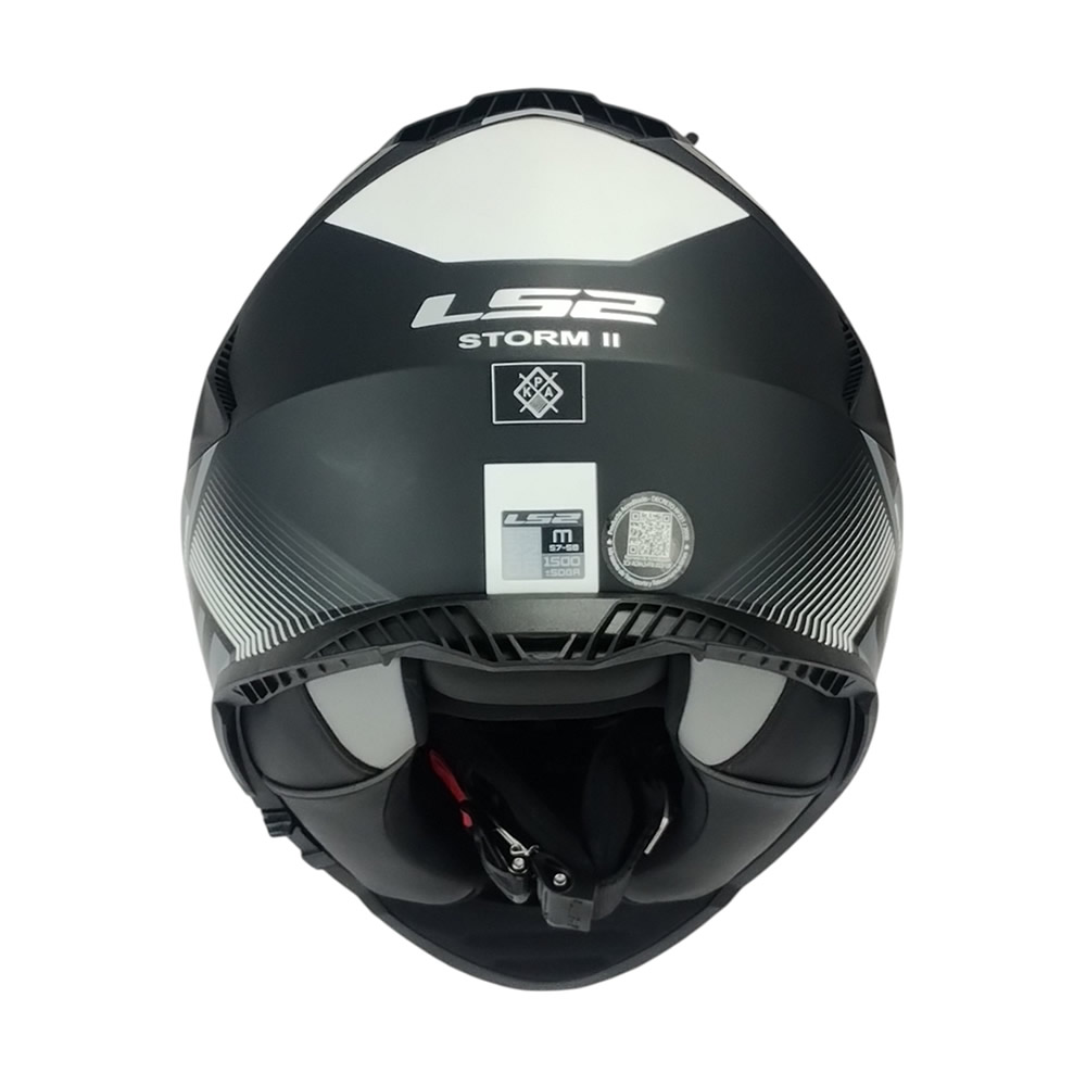CASCO LS2 FF800 STORM II EPIC NEGRO BLANCO MATTE