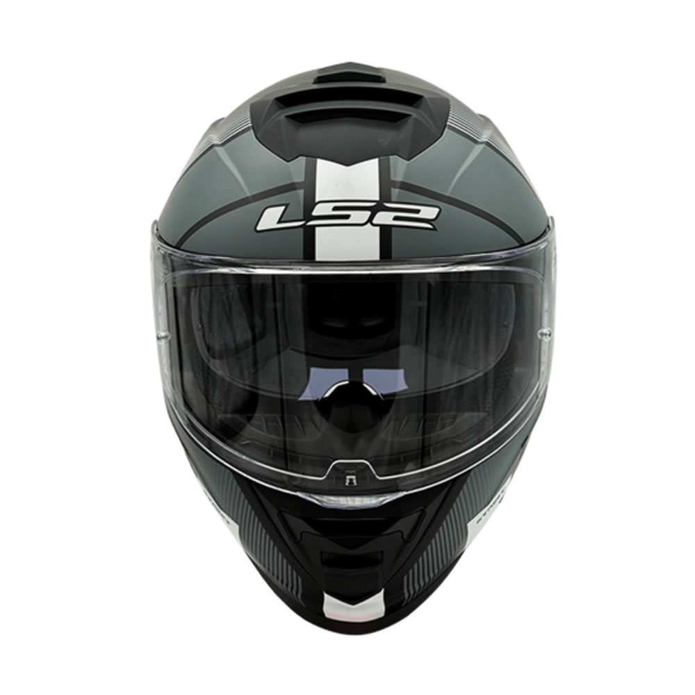 CASCO LS2 FF800 STORM II EPIC NEGRO BLANCO MATTE