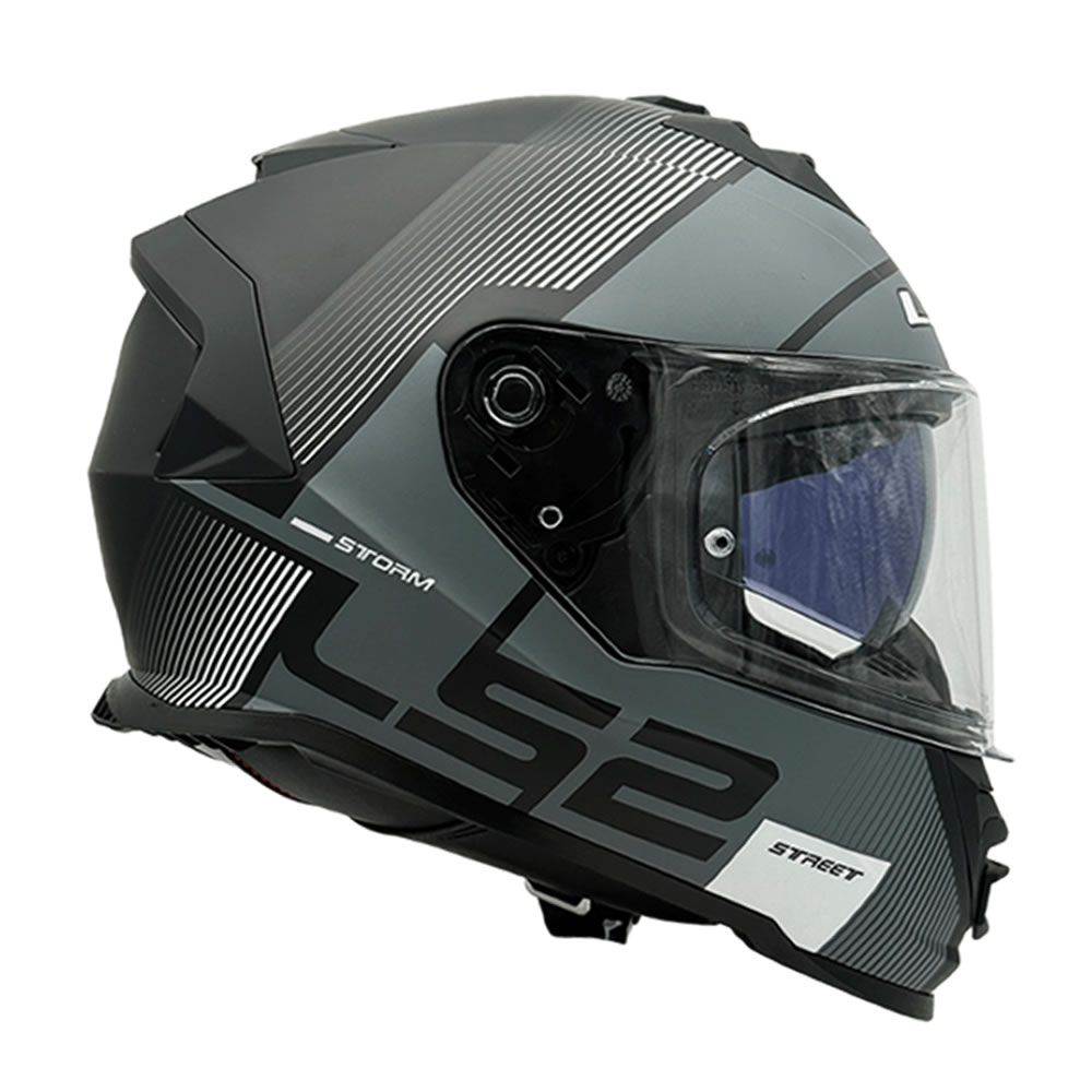 CASCO LS2 FF800 STORM II EPIC NEGRO BLANCO MATTE