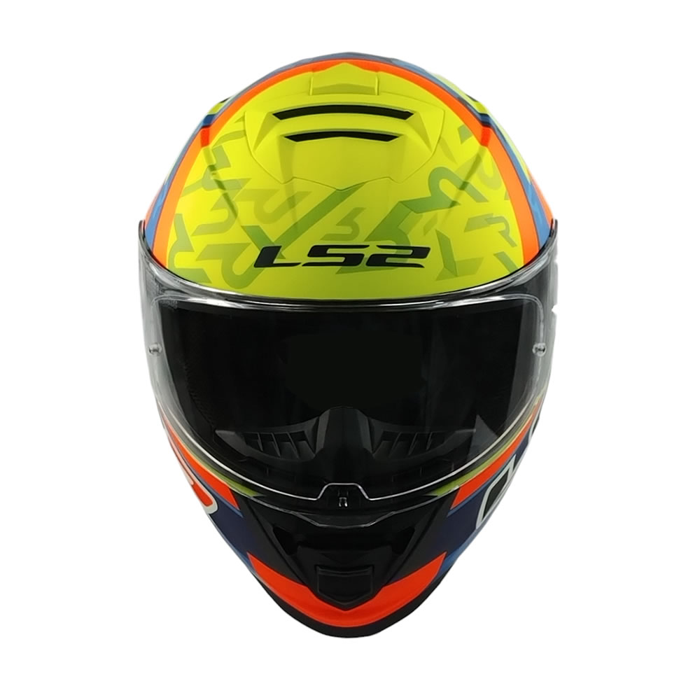 CASCO LS2 FF800 STORM II SALVADOR REPLICA MATE AZUL AMARILLO