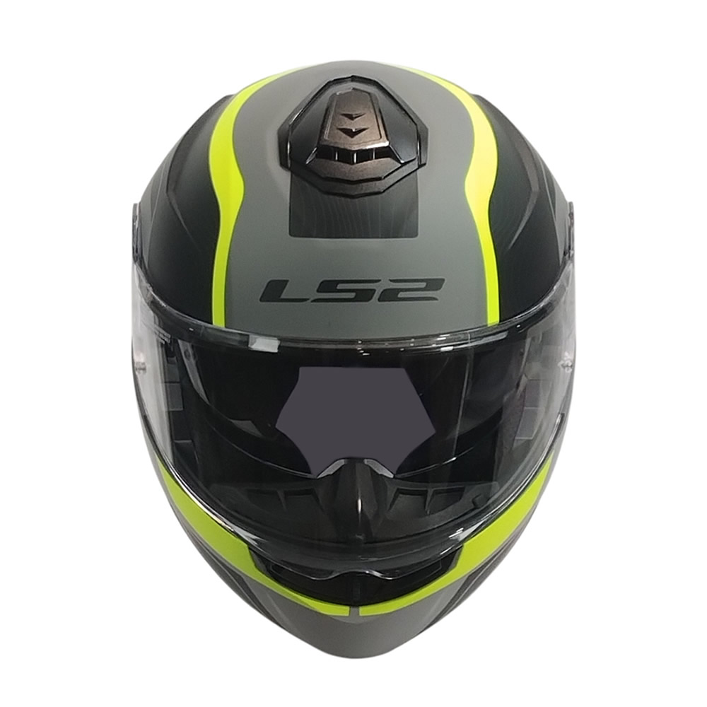 CASCO LS2 FF908 STROBE II MONZA NEGRO AMARILLO MATE