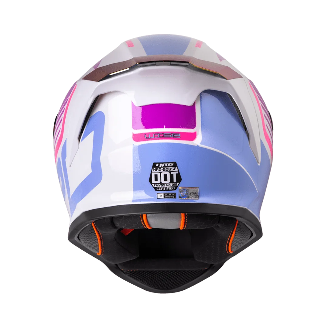 CASCO HRO 506 BLANCO MORADO